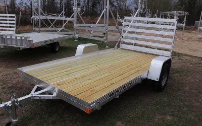 2024 BTU76144W (6.4′ x 12′) 3500 Single Axle Utility Trailer